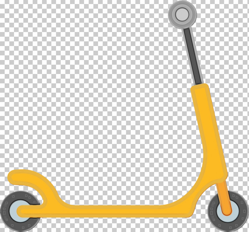 Kick Scooter Yellow PNG, Clipart, Kick Scooter, Paint, Watercolor, Wet Ink, Yellow Free PNG Download