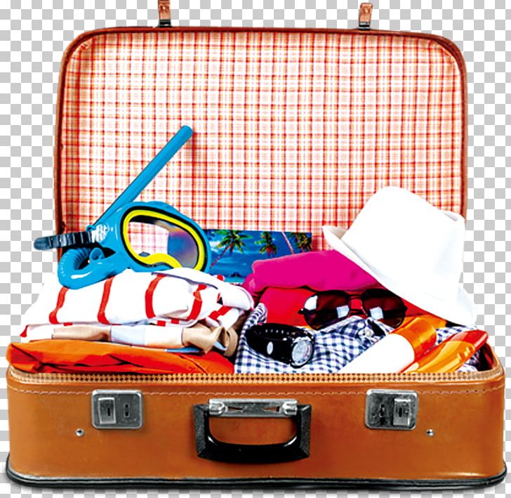 suitcase with clothes clipart