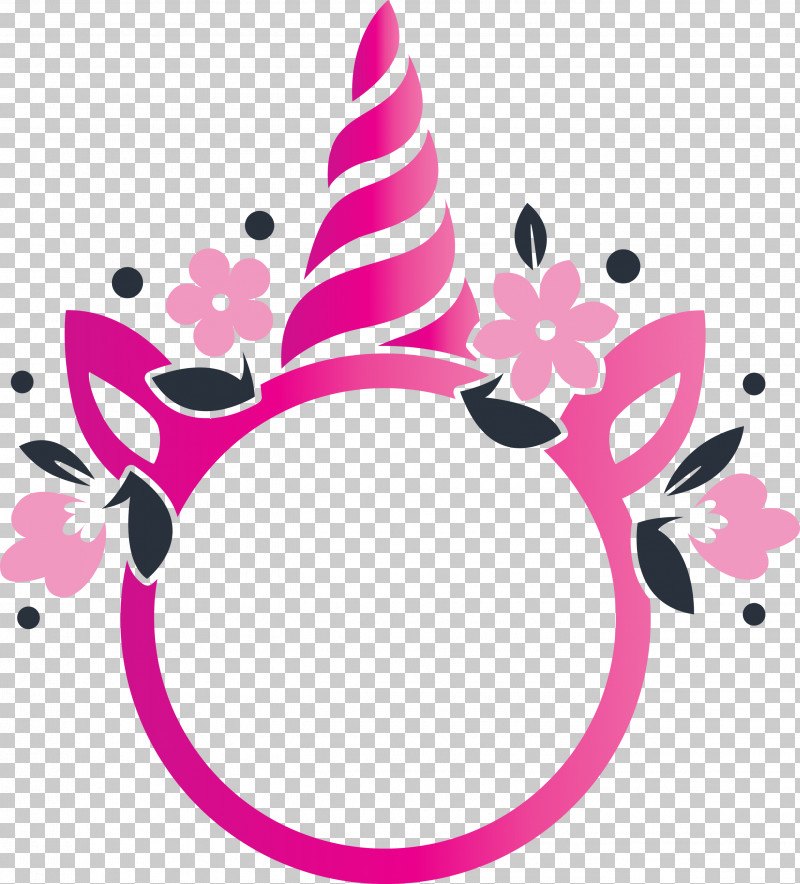 Unicorn Frame PNG, Clipart, Circle, Hair Accessory, Pink, Unicorn Frame Free PNG Download