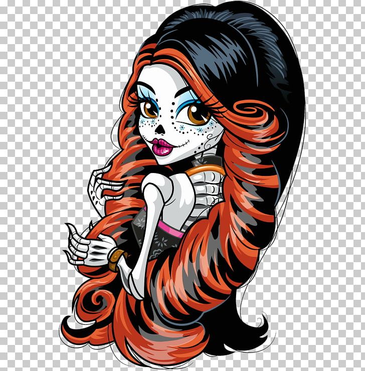 Skelita Calaveras Monster High Doll PNG, Clipart, Art, Calaca, Calavera, Calaveras, Cartoon Free PNG Download