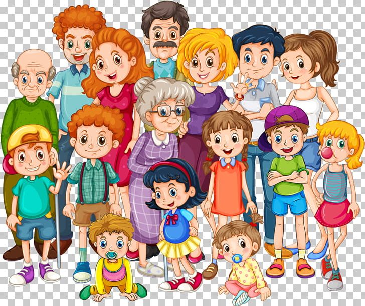 Extended Family PNG, Clipart, Art, Cartoon, Child, Doll, Family Free PNG Download