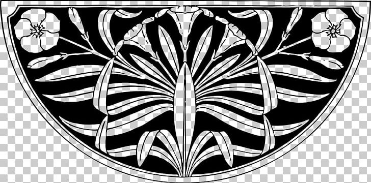 Nature Drawing And Design Art Png Clipart Art Art Nouveau Black And White Butterfly Download Free