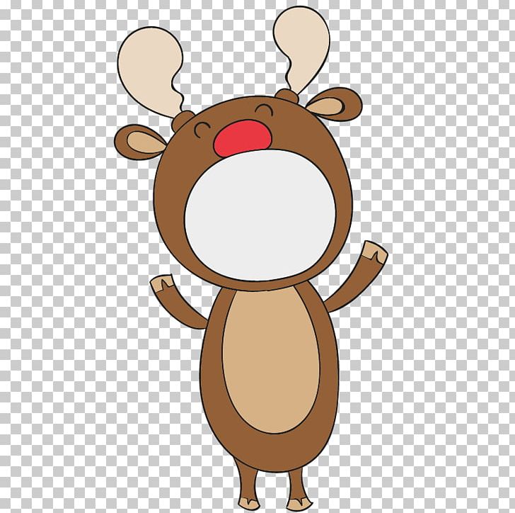 Reindeer Drawing Christmas Cartoon PNG, Clipart, Antler, Christmas Card, Christmas Cartoon Animals, Deer, Emoticon Free PNG Download