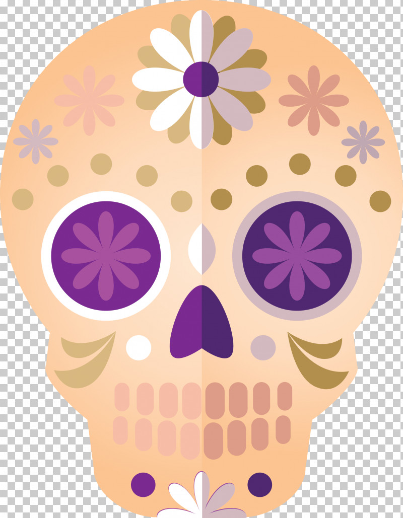 Skull Mexico Sugar Skull Traditional Skull PNG, Clipart, Flower, Purple, Skull Mexico, Sugar Skull, Traditional Skull Free PNG Download