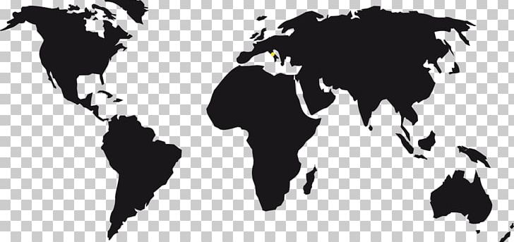 World Map Globe PNG, Clipart, Animated Mapping, Black, Black And White, Border, Cattle Like Mammal Free PNG Download