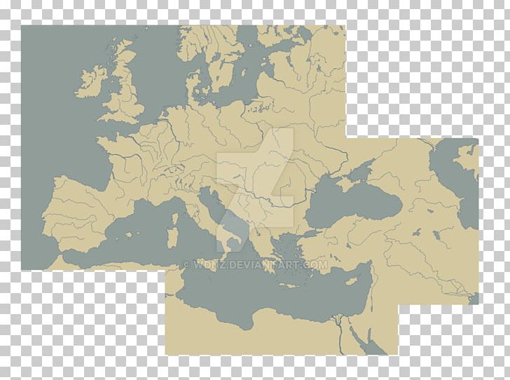 blank map of europe with rivers