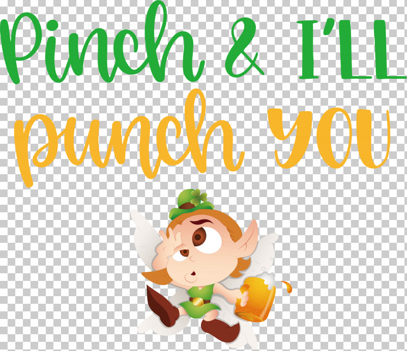 Pinch Punch St Patricks Day PNG, Clipart, Biology, Cartoon, Character, Fruit, Meter Free PNG Download