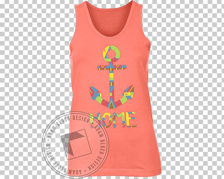 Sleeveless Shirt T-shirt Outerwear Font PNG, Clipart, Active Tank, Clothing, Colorful Anchor, Neck, Outerwear Free PNG Download