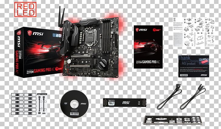Mainboard MSI Z370M GAMING PRO AC PC Base Intel 1151v2 Form Fac LGA 1151 MicroATX MSI GAMING PRO PNG, Clipart, Atx, Brand, Central Processing Unit, Coffee Lake, Computer Component Free PNG Download