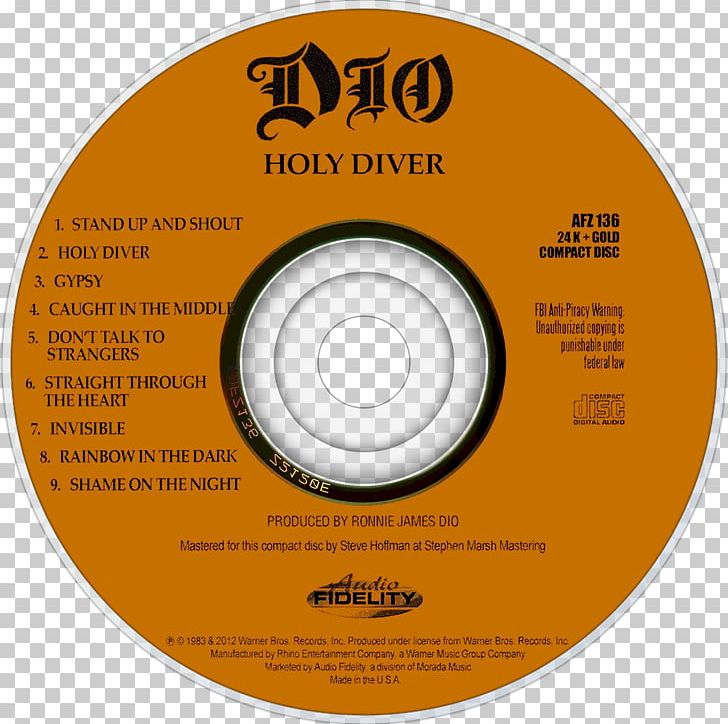 Compact Disc Holy Diver Live Dio Album PNG, Clipart, Album, Brand, Circle, Compact Disc, Data Storage Device Free PNG Download