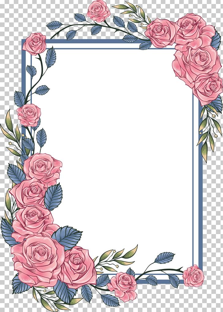 Rose flower border design. rose border and frame design, rose border sve  paper cut for weddings, - MasterBundles
