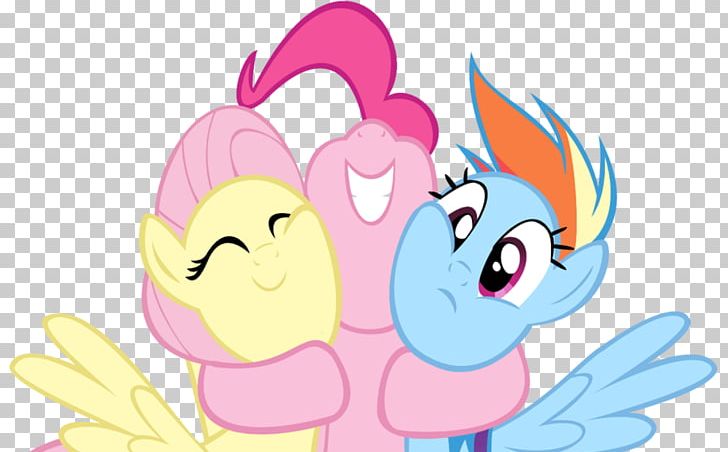 Pinkie Pie Rainbow Dash Fluttershy Hug PNG, Clipart, Bird, Cartoon, Cartoon Couples Hugging, Ear, Fictional Character Free PNG Download