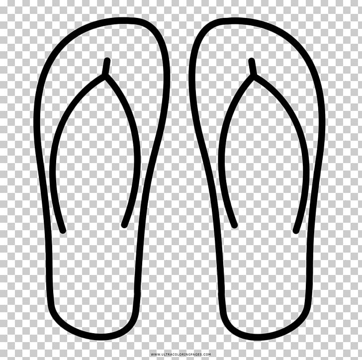 Flip-flops Shoe Drawing Slide Sandal PNG, Clipart, Area, Black And White, Circle, Coloring Book, Digit Free PNG Download