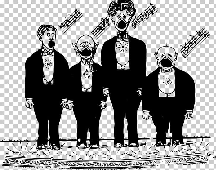 Choir Men's Chorus Singing PNG, Clipart, Art, Black And White, Cartoon, Choir, Clip Art Free PNG Download