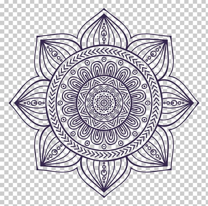 Mandala Drawing Art PNG, Clipart, Area, Art, Black And White, Chakra, Circle Free PNG Download