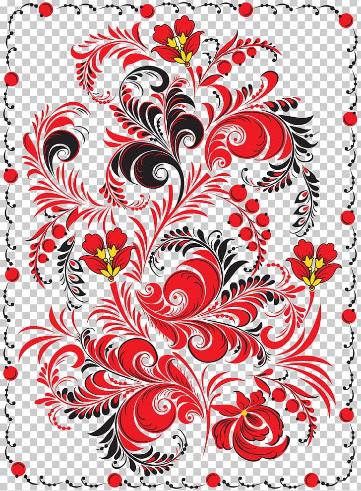 Russia Художественная роспись Khokhloma Folk Art Slavs PNG, Clipart, Area, Art, Black And White, Circle, Drawing Free PNG Download