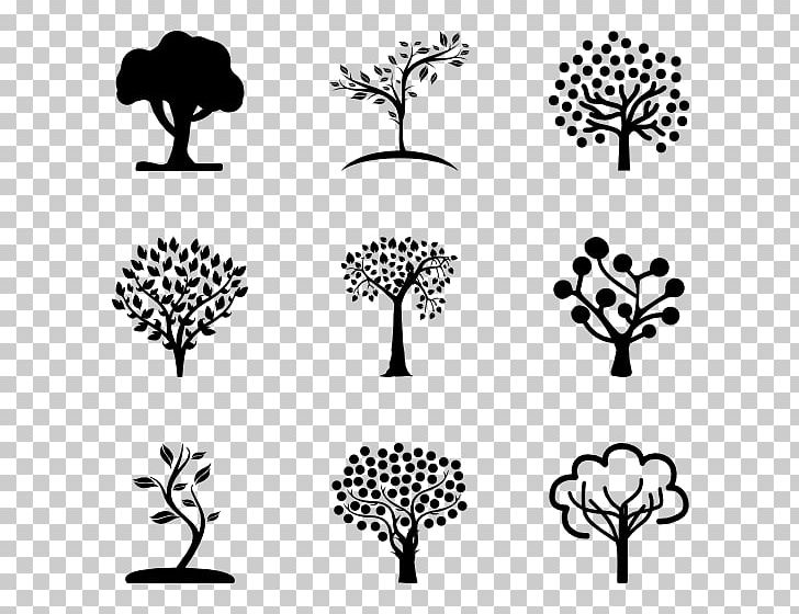 Tree Symbol Computer Icons PNG, Clipart, Black, Black And White, Branch, Computer Icons, Cupressus Free PNG Download