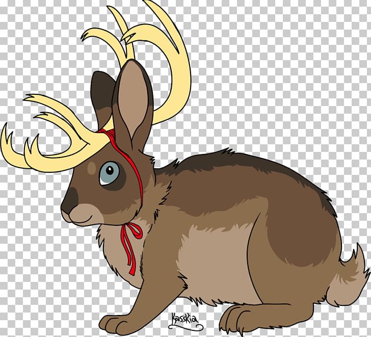 Domestic Rabbit Hare Reindeer Macropodidae Antler PNG, Clipart, Antler, Cartoon, Character, Deer, Domestic Rabbit Free PNG Download