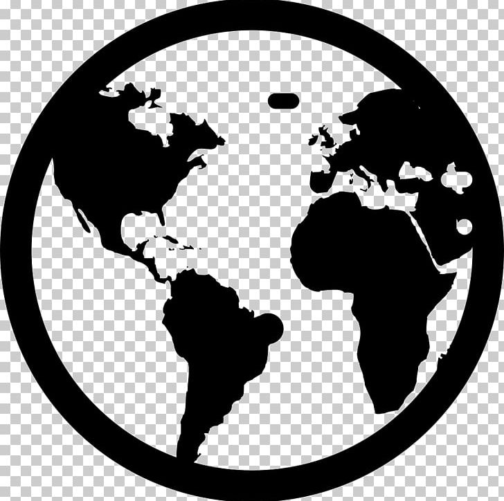 Globe World Earth Computer Icons PNG, Clipart, Artwork, Black And White, Circle, Computer Icons, Desktop Wallpaper Free PNG Download