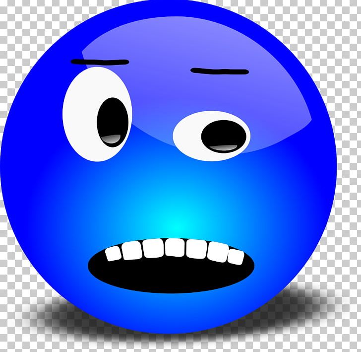 Smiley Emoticon Worry PNG, Clipart, Blue, Clip Art, Drawing, Emoticon, Face Free PNG Download