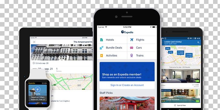 Feature Phone Smartphone Expedia Hotel Travel PNG, Clipart, Airline Ticket, Display Advertising, Electronic Device, Electronics, Gadget Free PNG Download