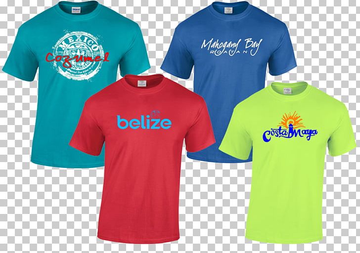 T-shirt Sports Fan Jersey Sleeve Belize PNG, Clipart, Active Shirt, Belize, Blouse, Blue, Brand Free PNG Download