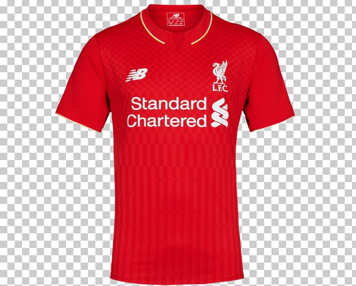 2016–17 Liverpool F.C. Season 2015–16 Premier League Jersey Shirt PNG, Clipart, Active Shirt, Anfield, Brand, Clothing, Jersey Free PNG Download
