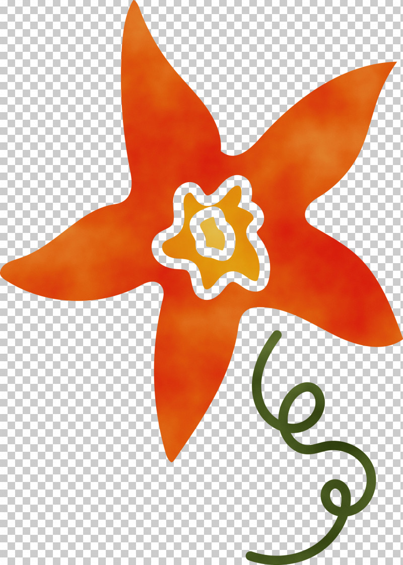 Symbol Orange S.a. Starfish PNG, Clipart, Orange Sa, Paint, Starfish, Symbol, Watercolor Free PNG Download