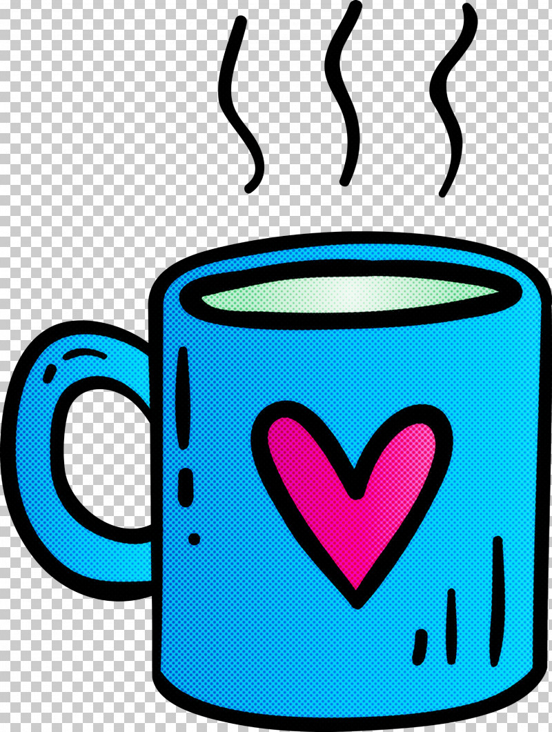 Valentines Day Mug Coffee Cup PNG, Clipart, Coffee Cup, Cup, Drinkware, Heart, Line Free PNG Download