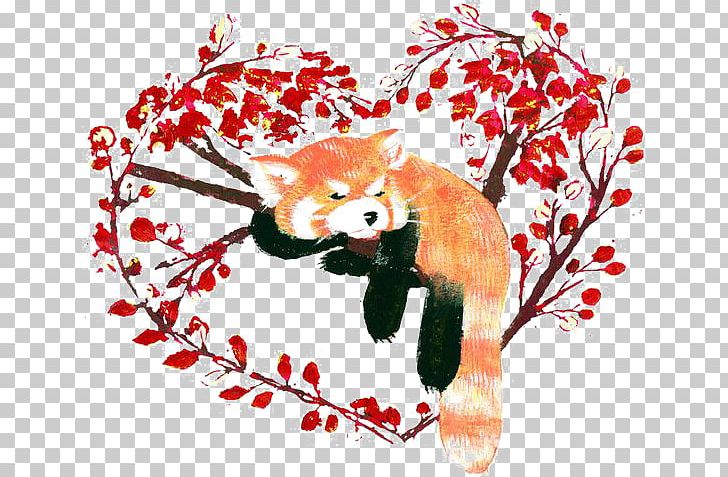Red Panda Giant Panda Raccoon PNG, Clipart, Animal, Animals, Branch, Carnivoran, Cartoon Arms Free PNG Download