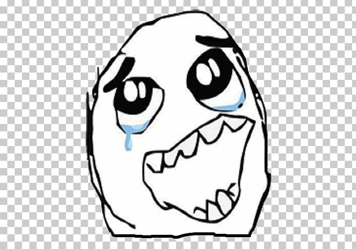 Crying Internet Meme Happiness Trollface PNG, Clipart, Area, Art, Black And White, Crying, Dog Like Mammal Free PNG Download