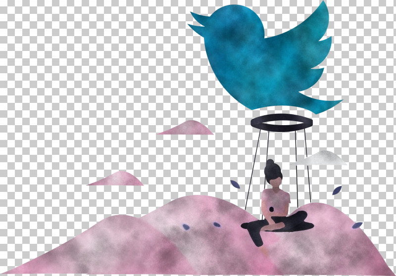 Twitter Girl PNG, Clipart, Animation, Bird, Cartoon, Feather, Girl Free PNG Download