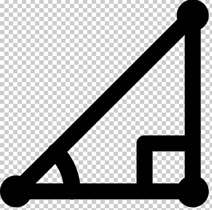Trigonometry Mathematics Computer Icons Triangle PNG, Clipart, Angle, Area, Black And White, Computer Icons, Line Free PNG Download