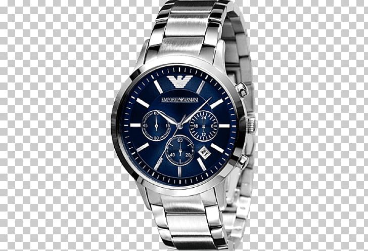 Emporio Armani AR2448 Watch Chronograph Blue PNG, Clipart, Accessories, Analog Watch, Armani, Blue, Bracelet Free PNG Download