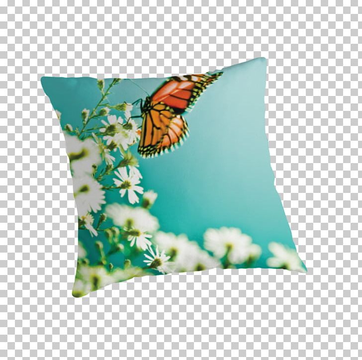 Butterfly Insect Throw Pillows Turquoise Cushion PNG, Clipart, Butterflies And Moths, Butterfly, Cushion, Flower, Insect Free PNG Download