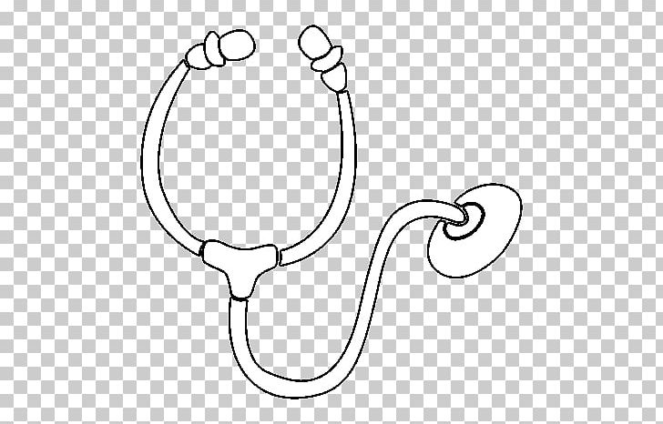 Stethoscope Physician Coloring Book PNG, Clipart, Area, Black And White, Body Jewelry, Cardiology, Child Free PNG Download
