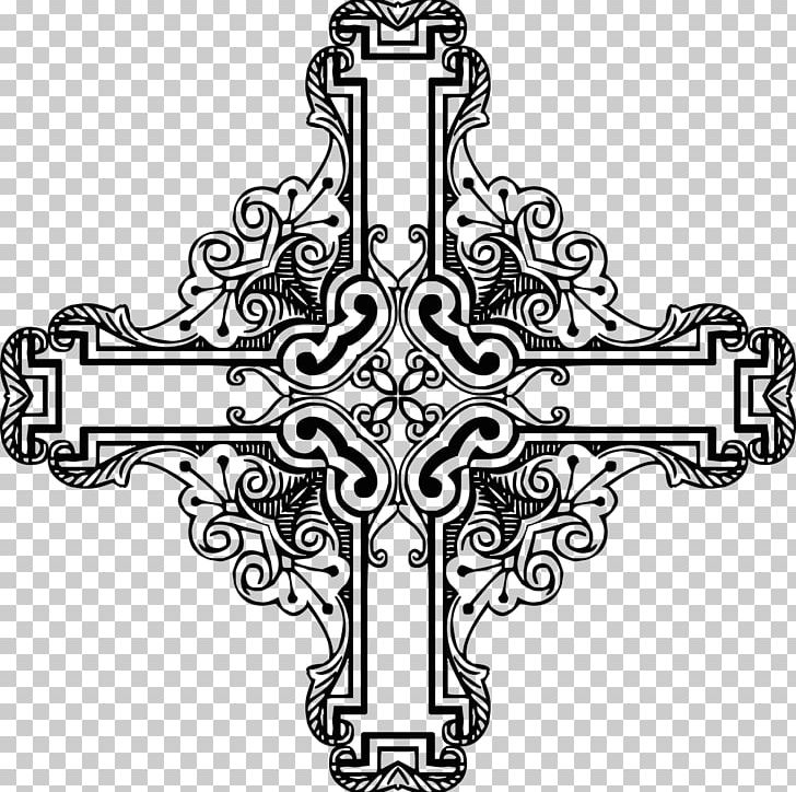 Christian Cross Crucifix Frames PNG, Clipart, Black And White, Christian Cross, Christianity, Cross, Crucifix Free PNG Download