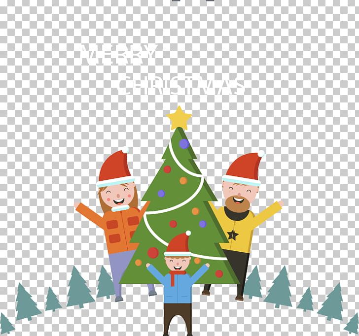 Christmas Tree Santa Claus Illustration PNG, Clipart, Adobe Illustrator, Christmas Decoration, Christmas Frame, Christmas Lights, Christmas Vector Free PNG Download
