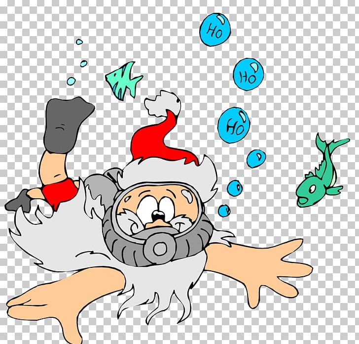 Santa Claus Scuba Diving Christmas Underwater Diving Greeting & Note Cards PNG, Clipart, Art, Artwork, Christmas Card, Christmas Ornament, Dive Center Free PNG Download