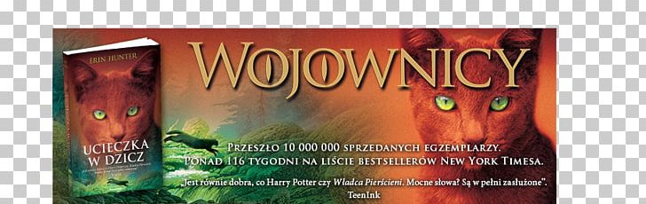 Into The Wild Warriors Erin Hunter Cat Book PNG, Clipart, Advertising, Banner, Book, Brand, Cat Free PNG Download