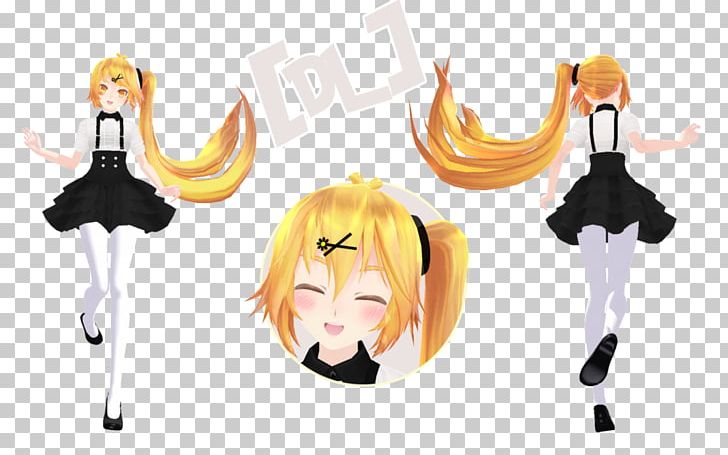 MikuMikuDance Hatsune Miku Kagamine Rin/Len Vocaloid Model PNG, Clipart, Anime, Art, Cartoon, Deviantart, Download Free PNG Download