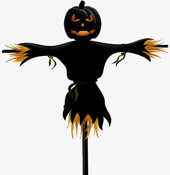 Creative Halloween Pumpkin Scarecrow PNG, Clipart, Black, Creative Clipart, Halloween, Halloween Clipart, Material Free PNG Download