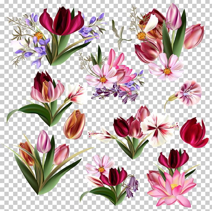 Floral Design Tulip Flower PNG, Clipart, Art, Collection, Cut Flowers, Element, Euclidean Vector Free PNG Download
