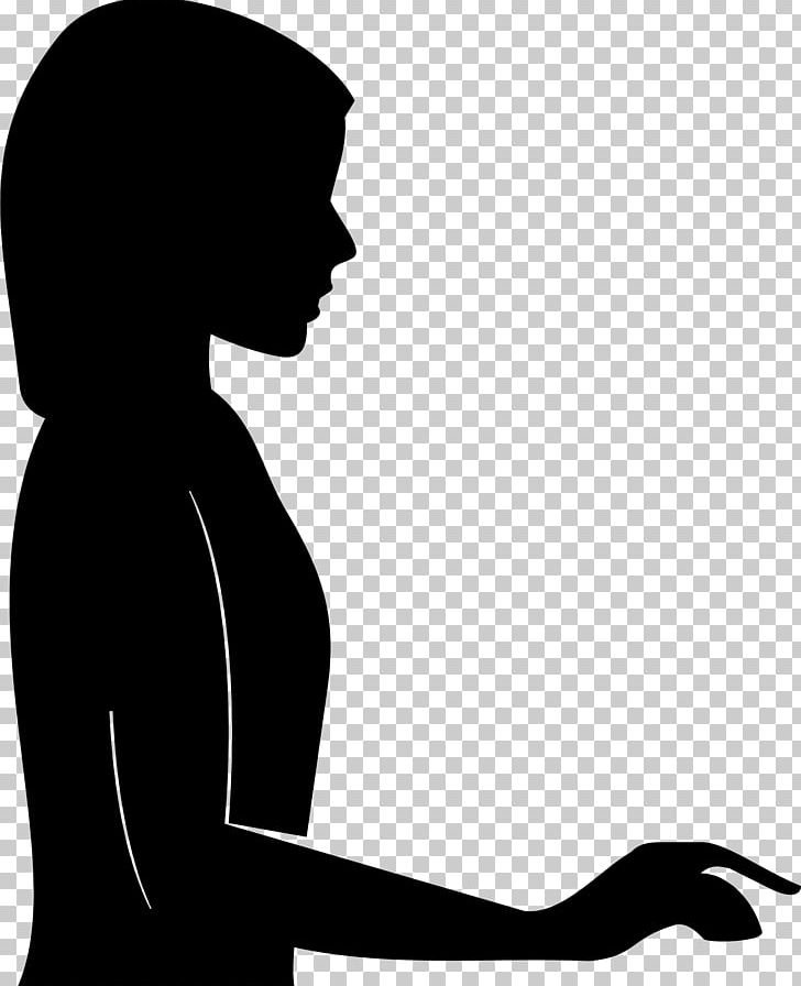 Silhouette Woman PNG, Clipart, Animals, Arm, Black, Black And White, Computer Free PNG Download