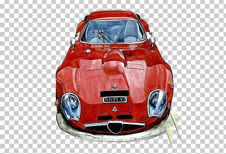 Ferrari 250 GTO Sports Car Alfa Romeo Giulia TZ PNG, Clipart, Alfa Romeo Giulia Tz, Car, Industrial Design, Painting, Performance Car Free PNG Download