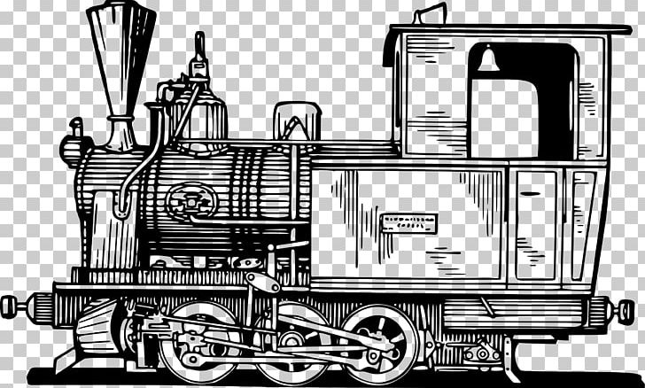 Train Rail Transport Steam Locomotive Passenger Car PNG, Clipart, Black And White, Cargo, Diesel Locomotive, Dinosaur, Engineering Free PNG Download