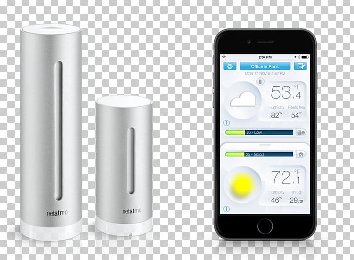Weather Station Netatmo Ambient Weather Rain Gauges PNG, Clipart, Ambient Weather, Electronic Device, Electronics, Gadget, Mobile Phone Free PNG Download