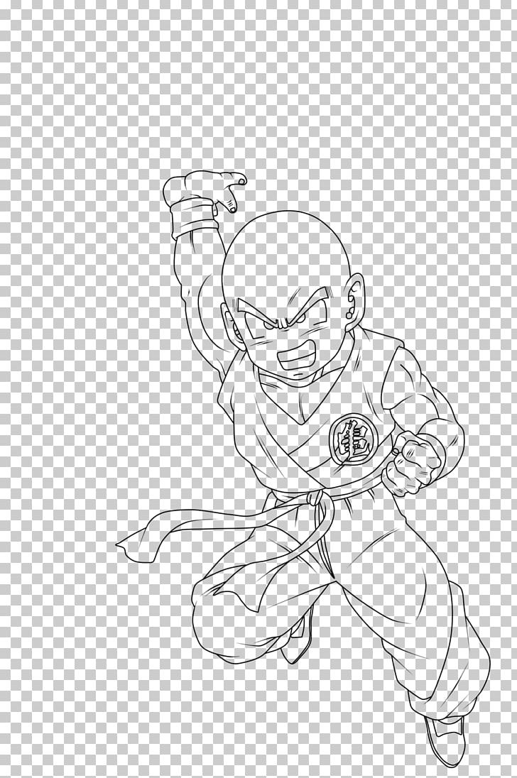 Krillin Gohan Goku Dragon Ball Drawing PNG, Clipart, Angle, Arm, Art, Artwork, Black And White Free PNG Download