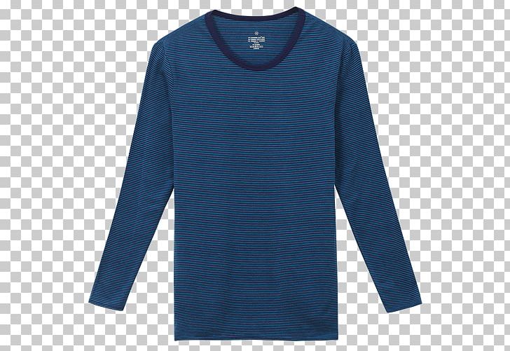 Long-sleeved T-shirt Long-sleeved T-shirt Neck PNG, Clipart, Active Shirt, Blue, Clothing, Cobalt Blue, Electric Blue Free PNG Download