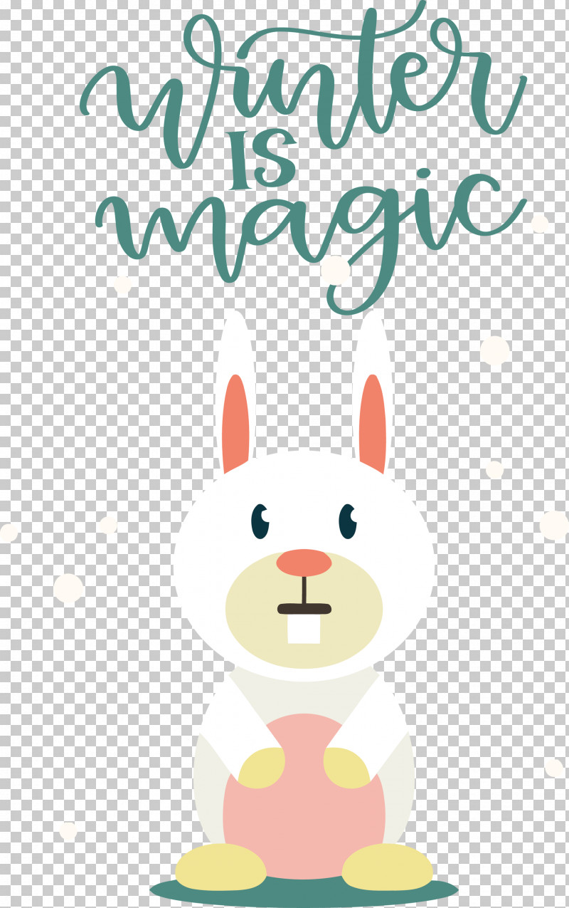 Winter Is Magic Hello Winter Winter PNG, Clipart, Biology, Cartoon, Dog, Easter Bunny, Hare Free PNG Download